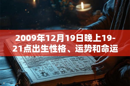 2009年12月19日晚上19-21点出生性格、运势和命运