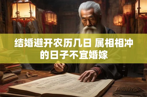 结婚避开农历几日 属相相冲的日子不宜婚嫁