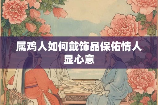 属鸡人如何戴饰品保佑情人显心意