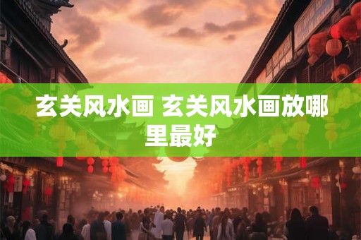 玄关风水画 玄关风水画放哪里最好