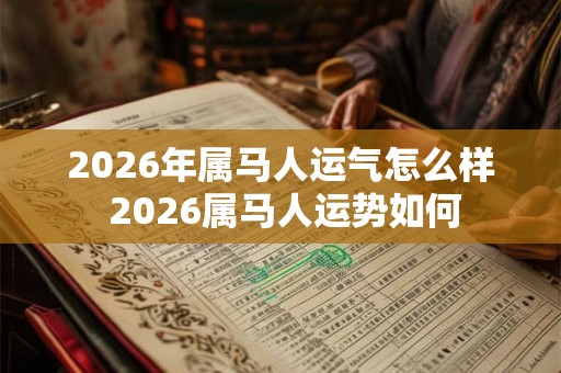 2026年属马人运气怎么样 2026属马人运势如何