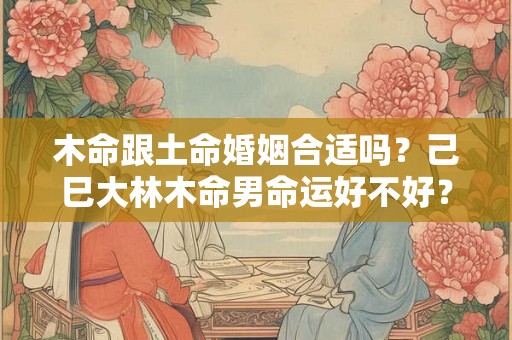 木命跟土命婚姻合适吗？己巳大林木命男命运好不好？