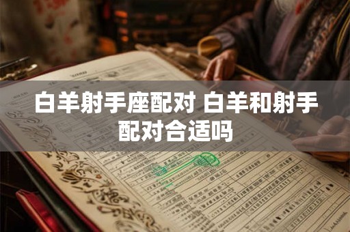 白羊射手座配对 白羊和射手配对合适吗