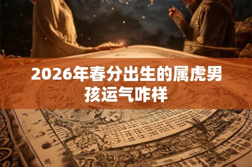2026年春分出生的属虎男孩运气咋样
