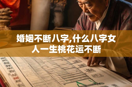 婚姻不断八字,什么八字女人一生桃花运不断