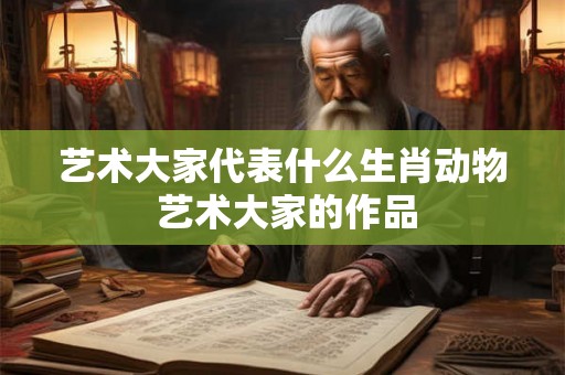 艺术大家代表什么生肖动物 艺术大家的作品