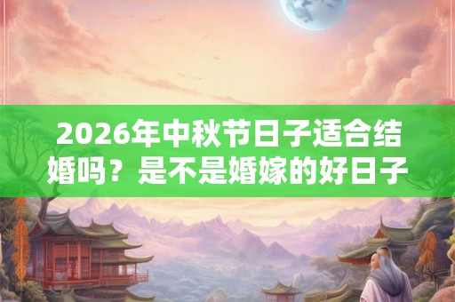 2026年中秋节日子适合结婚吗？是不是婚嫁的好日子？