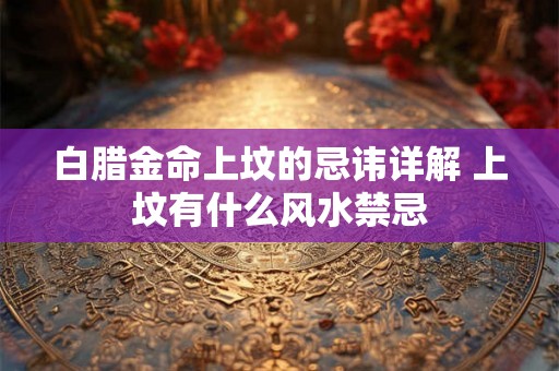 白腊金命上坟的忌讳详解 上坟有什么风水禁忌