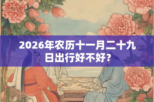 2026年农历十一月二十九日出行好不好? 2026年农历十一月二十九日出行好不好?