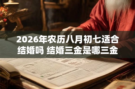 2026年农历八月初七适合结婚吗 结婚三金是哪三金