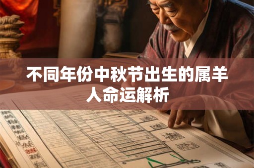不同年份中秋节出生的属羊人命运解析