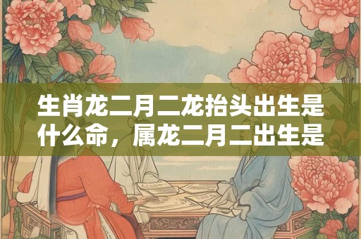 生肖龙二月二龙抬头出生是什么命，属龙二月二出生是富贵命吗？