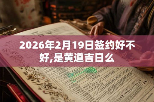 2026年2月19日签约好不好,是黄道吉日么