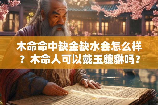 木命命中缺金缺水会怎么样？木命人可以戴玉貔貅吗？