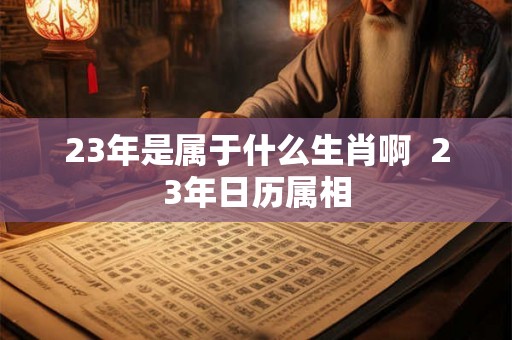 23年是属于什么生肖啊  23年日历属相
