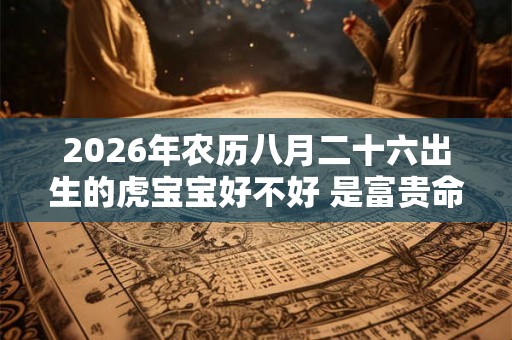 2026年农历八月二十六出生的虎宝宝好不好 是富贵命吗