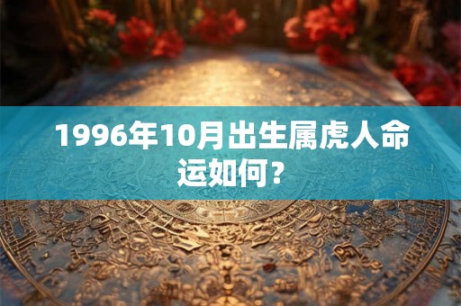1996年10月出生属虎人命运如何？