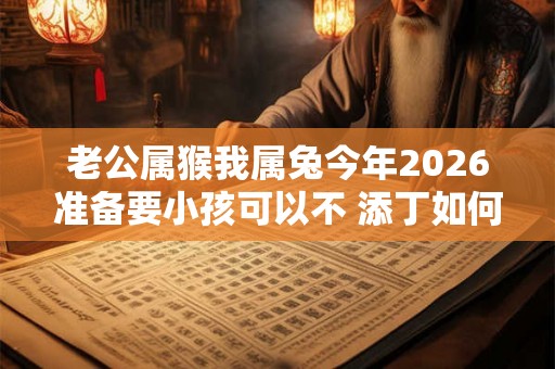 老公属猴我属兔今年2026准备要小孩可以不 添丁如何