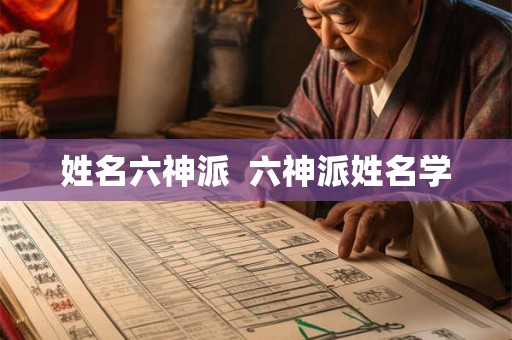 姓名六神派  六神派姓名学
