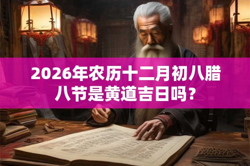 2026年农历十二月初八腊八节是黄道吉日吗？