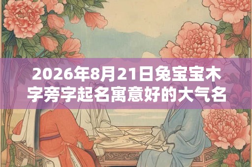 2026年8月21日兔宝宝木字旁字起名寓意好的大气名 2026年8月21日兔宝宝木字旁字起名寓意好的大气名
