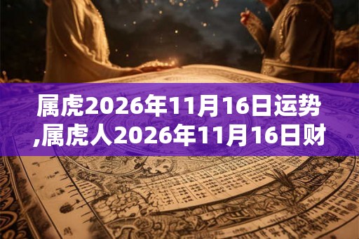 属虎2026年11月16日运势,属虎人2026年11月16日财运,生肖虎2026年11月16日运势