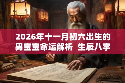 2026年十一月初六出生的男宝宝命运解析 生辰八字算命 2026年十一月初六出生的男宝宝命运解析 生辰八字算命