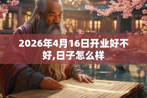 2026年4月16日开业好不好,日子怎么样 2026年4月16日开业好不好,日子怎么样