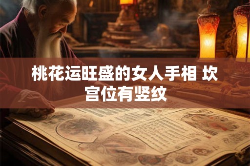 桃花运旺盛的女人手相 坎宫位有竖纹