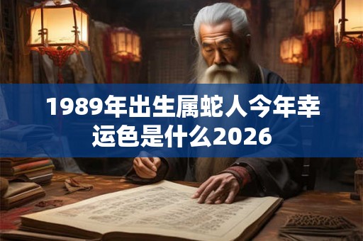 1989年出生属蛇人今年幸运色是什么2026 1989年出生属蛇人今年幸运色是什么2026