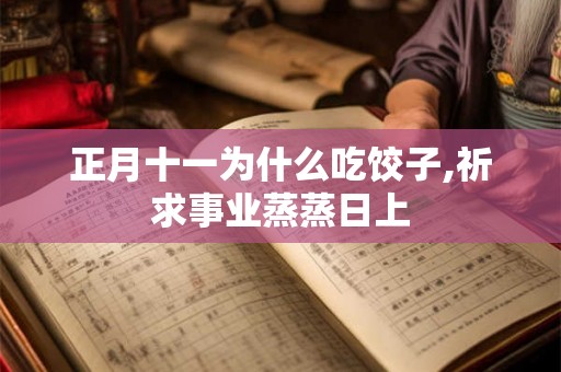 正月十一为什么吃饺子,祈求事业蒸蒸日上