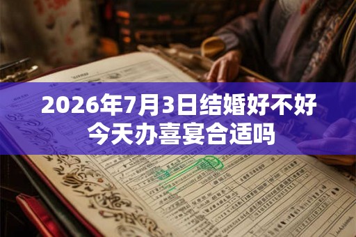 2026年7月3日结婚好不好 今天办喜宴合适吗