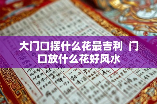 大门口摆什么花最吉利  门口放什么花好风水