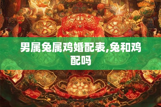 男属兔属鸡婚配表,兔和鸡配吗