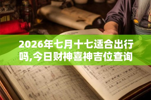 2026年七月十七适合出行吗,今日财神喜神吉位查询