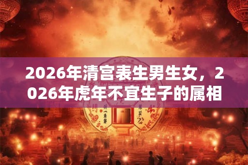 2026年清宫表生男生女,2026年虎年不宜生子的属相 2026年清宫表生男生女,2026年虎年不宜生子的属相