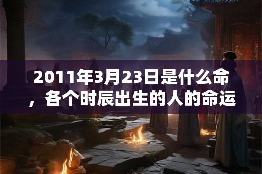 2011年3月23日是什么命，各个时辰出生的人的命运
