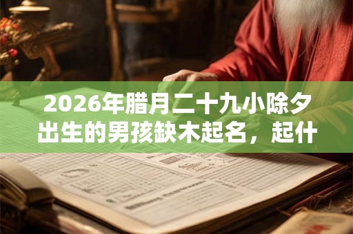 2026年腊月二十九小除夕出生的男孩缺木起名，起什么名字好？