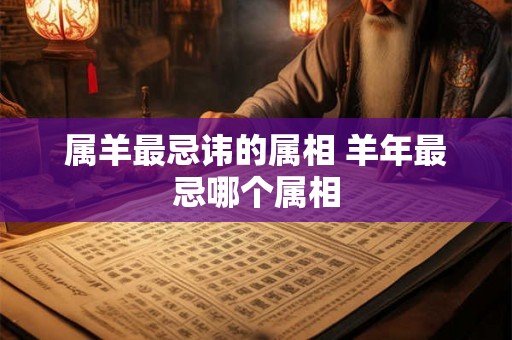 属羊最忌讳的属相 羊年最忌哪个属相