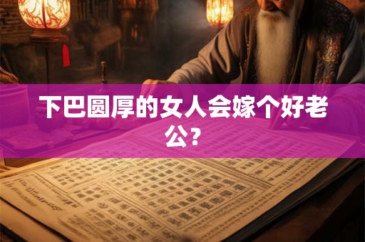 下巴圆厚的女人会嫁个好老公? 下巴圆厚的女人会嫁个好老公?