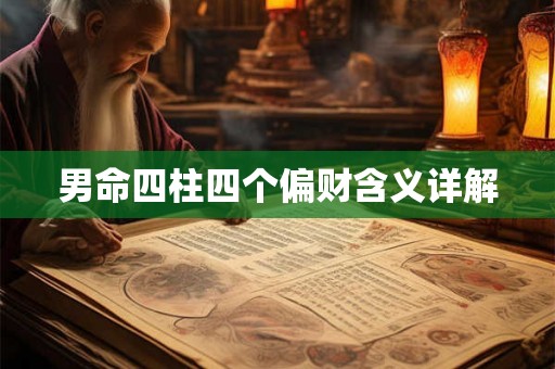 男命四柱四个偏财含义详解