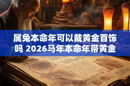 属兔本命年可以戴黄金首饰吗 2026马年本命年带黄金好吗