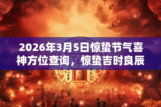 2026年3月5日惊蛰节气喜神方位查询，惊蛰吉时良辰