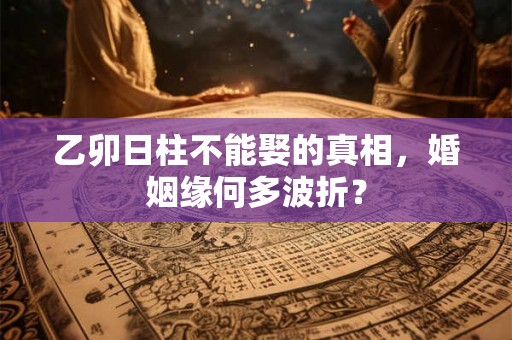 乙卯日柱不能娶的真相，婚姻缘何多波折？