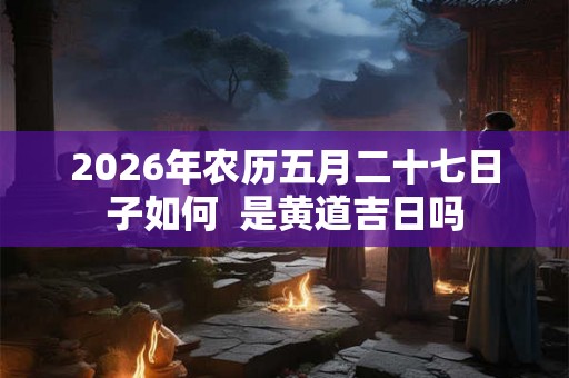 2026年农历五月二十七日子如何  是黄道吉日吗