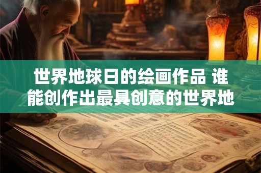世界地球日的绘画作品 谁能创作出最具创意的世界地球日绘画