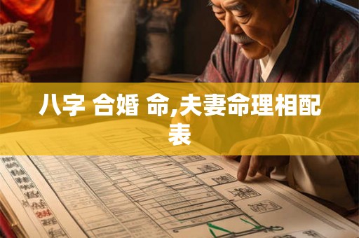 八字 合婚 命,夫妻命理相配表 八字 合婚 命,夫妻命理相配表