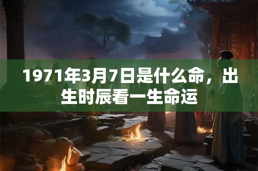 1971年3月7日是什么命,出生时辰看一生命运 1971年3月7日是什么命,出生时辰看一生命运