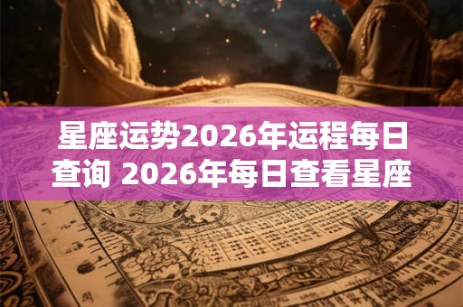 星座运势2026年运程每日查询 2026年每日查看星座运程如何