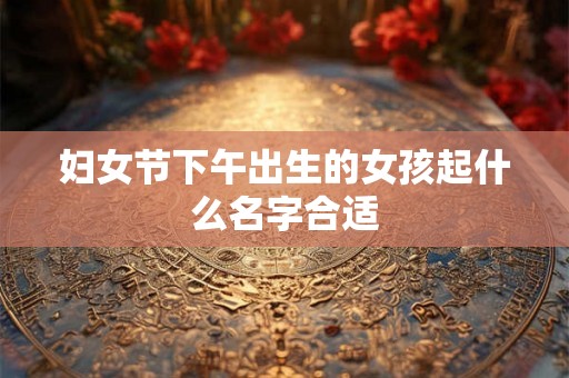 妇女节下午出生的女孩起什么名字合适 妇女节下午出生的女孩起什么名字合适